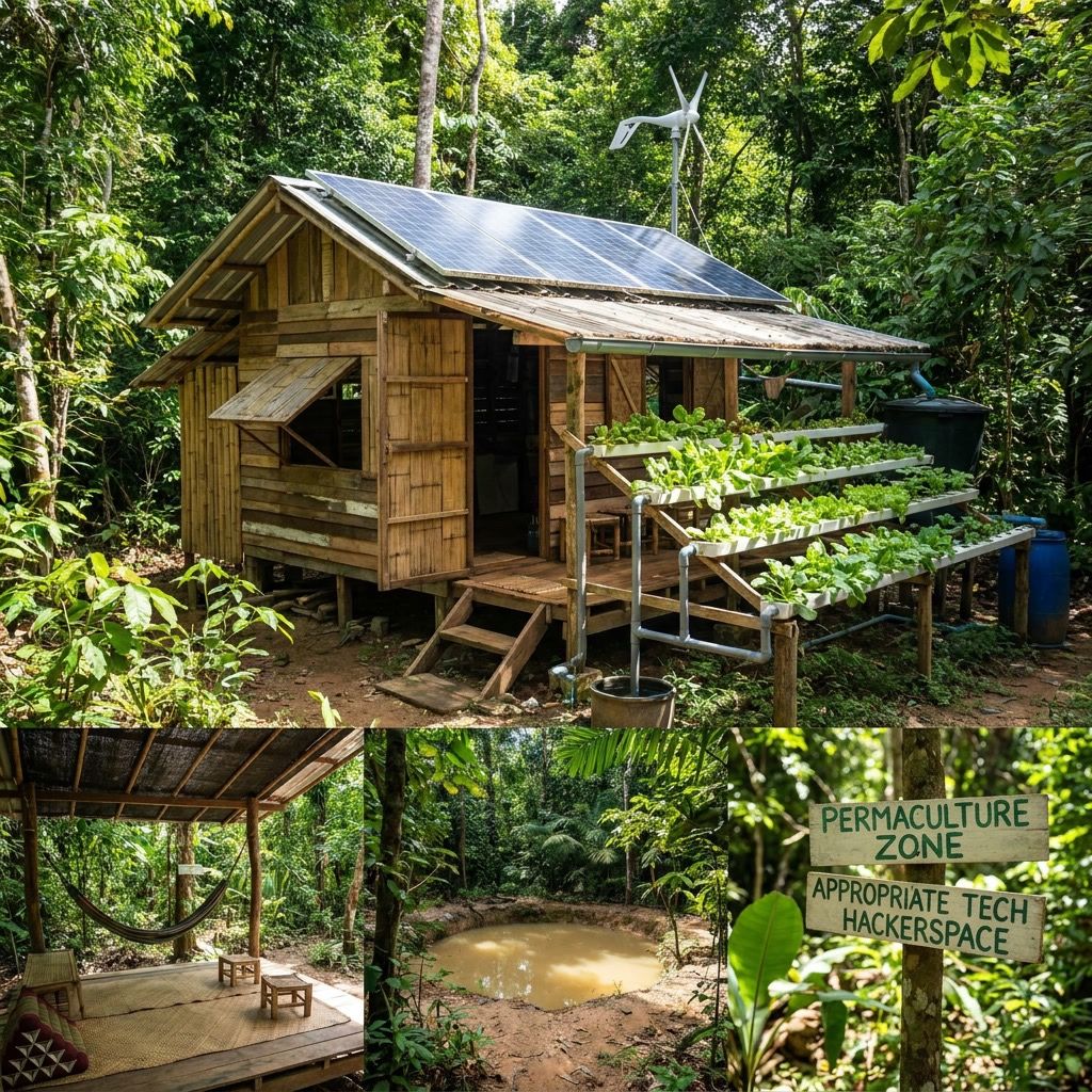 Earth house with glazed growing wall