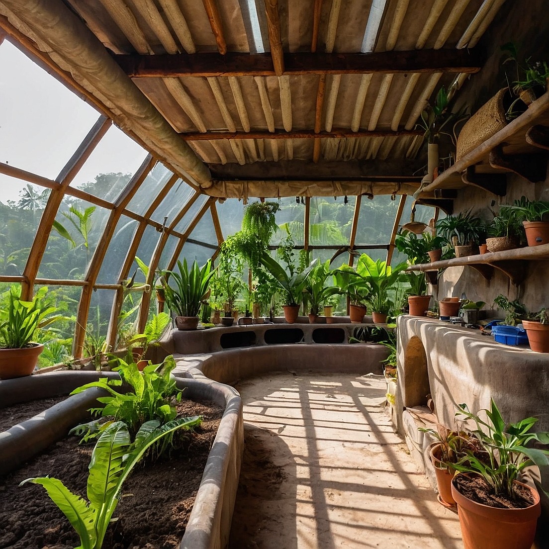 Bamboo greenhouse
