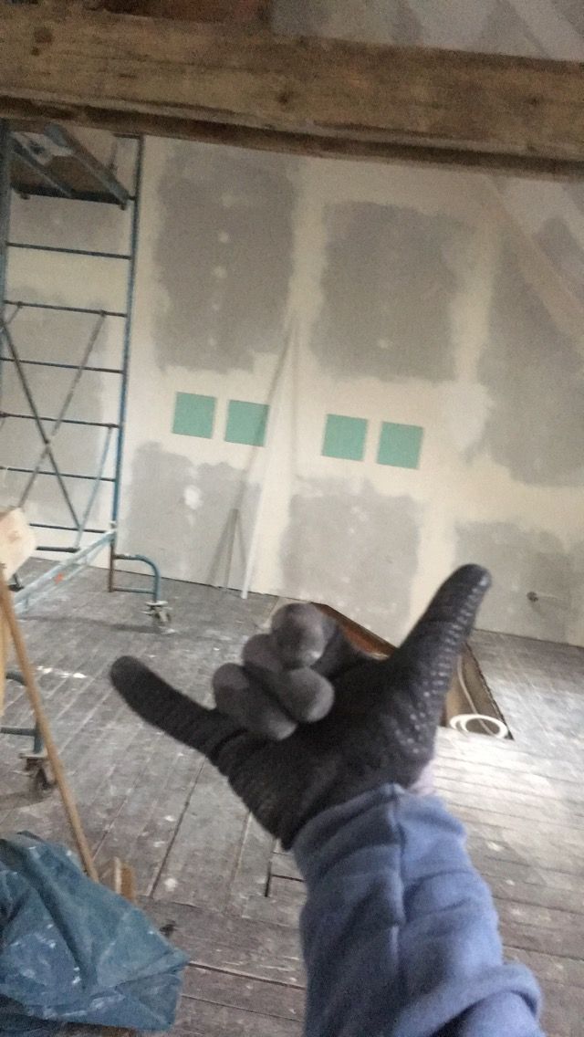 Working on the boat out of the water